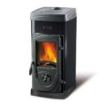 La Nordica Super Junior Kaminofen mit Kochplatte 5 kW – Schwarz