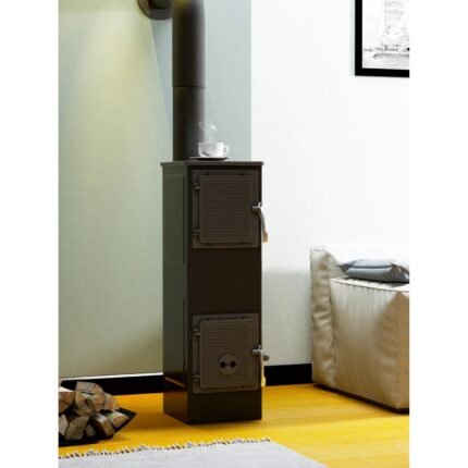 ACCENTE Werkstattofen Toba 2.0 Stahl Schwarz 6 kW – Bild 2