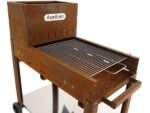 BBQ-Grill FLIPPER für Holz und Holzkohle - 45x50 cm Grillrost - vollständig aus Cortenstahl