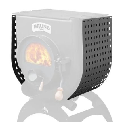 Bruno Werkstattofen Mini I 6 kW mit Herdplatte inkl. Seitenverkleidung Quattro – Bild 2