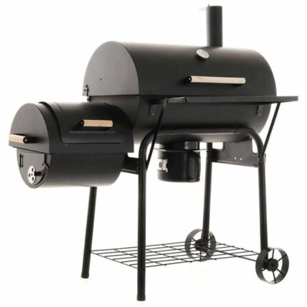 CB 650-2 Royal Food - Kohlegrill mit Grillrost aus Edelstahl und Räucherkammer - Kochfläche 64,5x37x5 cm