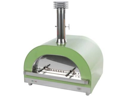 Clementi Gold – Holzbackofen für Pizza – Backfläche 80 x 60 - 4 Pizzen - Grün