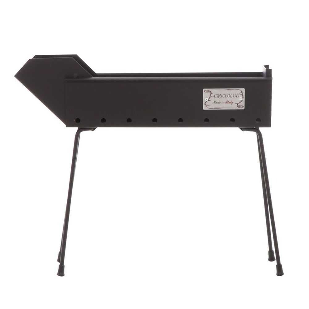 Cruccolini BA12 – Lammspieße-Kohlegrill aus Schmiedeeisen 40 cm – Kochfläche 40 x 11 cm
