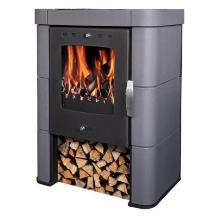 DOMOFIRE Caorle II Kaminofen Stahl Schwarz 6 kW