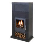 DOMOFIRE Lugano Kaminofen Keramik Onyx 7 kW