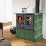 DOMOFIRE Steyr Küchenherd Keramik Flaschengrün 7,5 kW