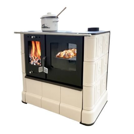 DOMOFIRE Steyr Küchenherd Keramik Sandgelb 7,5 kW