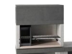 Edilmark KUBO.1 - Grillkamin  für Holz und Holzkohle - Feuerstelle links
