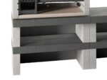 Edilmark KUBO.1 - Grillkamin  für Holz und Holzkohle - Feuerstelle links