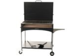 Famur BK 10 Elite - Holzkohle- und Holzkohlebrikett- Grill 2 in 1 - Gitter mit 8 mm-Drehgrillstäben