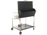 Famur BK 10 Elite - Holzkohle- und Holzkohlebrikett- Grill 2 in 1 - Gitter mit 8 mm-Drehgrillstäben