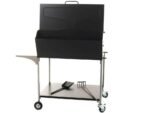 Famur BK 10 Elite - Holzkohle- und Holzkohlebrikett- Grill 2 in 1 - Gitter mit 8 mm-Drehgrillstäben