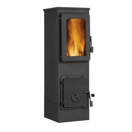 Firefix Werkstattofen Vesuv Lux Stahl Schwarz 6 kW