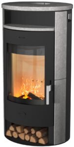 Fireplace Java Kaminofen Speckstein Schwarz 6 kW
