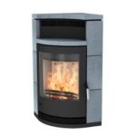 Fireplace Lyon Kaminofen Speckstein Schwarz 8 kW