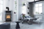 Fireplace Lyon Kaminofen Speckstein Schwarz 8 kW