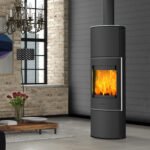 Fireplace Perondi Kaminofen Stahl Schwarz RLU 6 kW