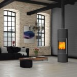 Fireplace Perondi Kaminofen Stahl Schwarz RLU 6 kW