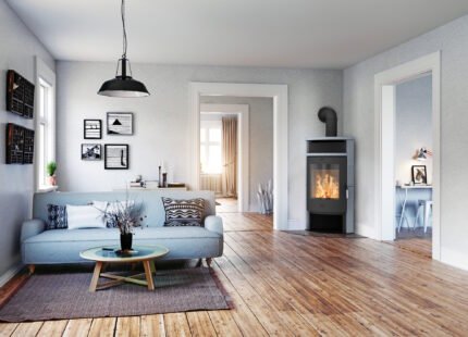 Fireplace Samba Kaminofen Stahl Schwarz 6 kW
