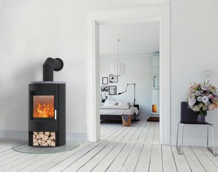 Fireplace Zaria Top Kaminofen Stahl Schwarz 6 kW