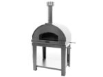 Fontana Mangiafuoco - Holzbackofen für den Außenbereich mit Wagen - Edelstahl