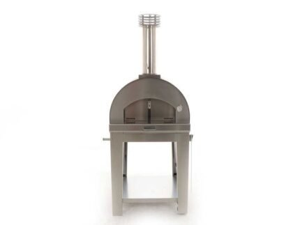 Fontana Margherita - Holzbackofen für den Außenbereich mit Wagen - Anthrazit