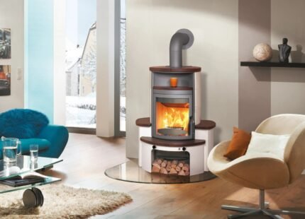Hark Avenso GT ECOplus Ofenkacheln Jola-Braun/Stone 8 kW