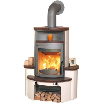 Hark Avenso GT ECOplus Ofenkacheln Jola-Braun/Stone 8 kW