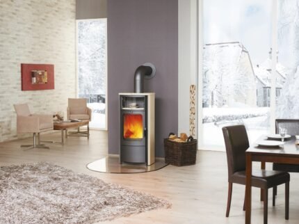 Hark Dauerbrand Kaminofen Opera-B Creme 7 kW mit Automatik