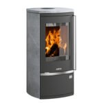 Justus Reno R Dauerbrandofen 6 kW – Speckstein Gussgrau mit Automatik