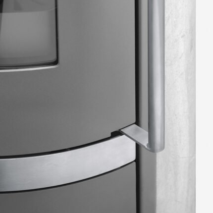Justus Reno R Dauerbrandofen 6 kW – Stahl Schwarz, mit Automatik