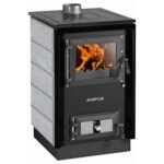 Justus Rustico 50 2.0 Küchenofen / Holzherd 7 kW – Speckstein Schwarz-Grau