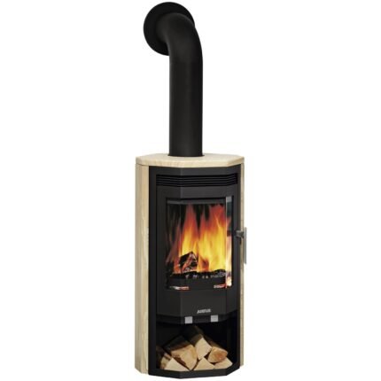 Justus Usedom 7 Kaminofen Sandstein Schwarz 7 kW