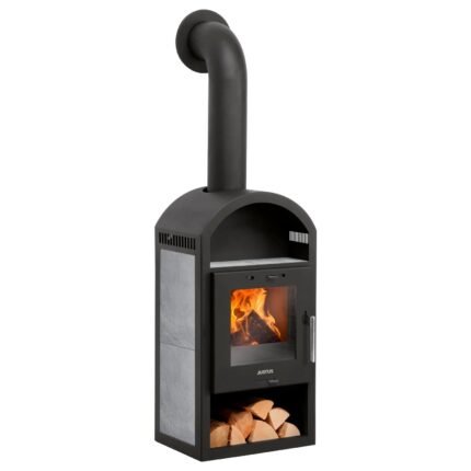 Justus Vegas Kaminofen Keramik Grau 6 kW