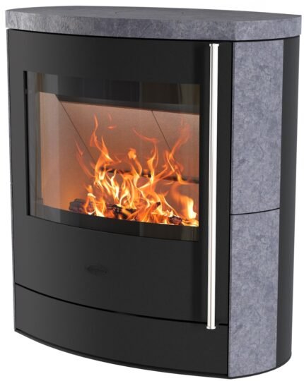 Kaminofen Fireplace Adamis Speckstein grau 8 kW