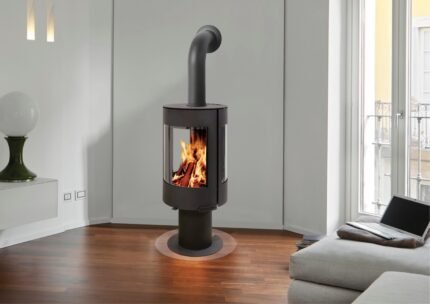 Kaminofen France Turbo Serena 8 Stahl schwarz 8 kW