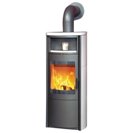 Kaminofen Hark Nika ECOplus Keramik creme-weiß 7 kW