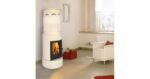Kaminofen Kachelofen DOMOFIRE Stockholm Keramik weiß 9 kW