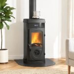 La Nordica Super Junior Lean Kaminofen 5,7 kW – Schwarz