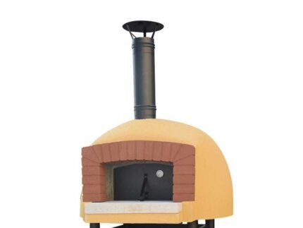 Linea VZ Etna - Holzbackofen für den Aussenbereich - mit Ø 85 cm Kochfläche - 3 Pizzen