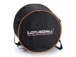 LotusGrill LG G34 U OR – Tragbarer Holzkohlegrill für draußen – Orangefarbene Außenhülle