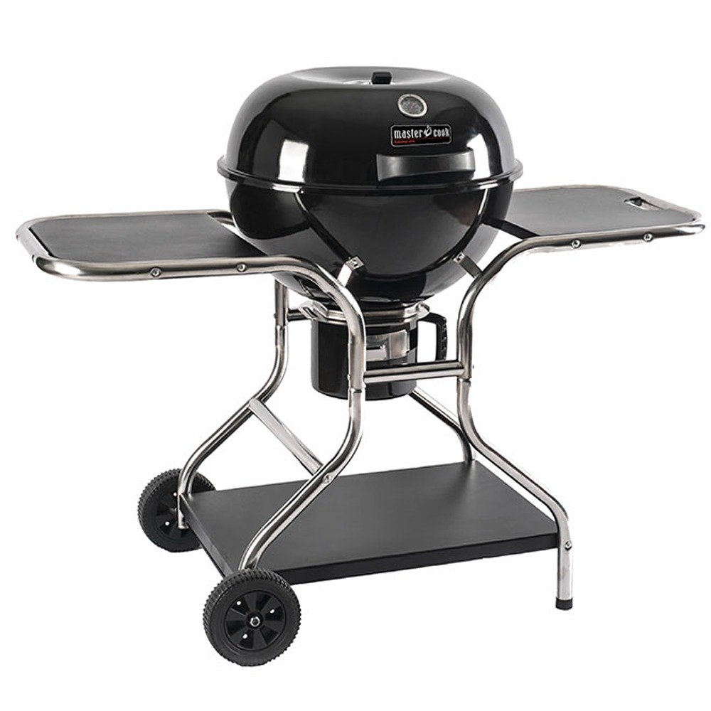 MasterCook Sally – Holzkohlegrill mit Wagen – Durchmesser des Grillrosts 57 cm