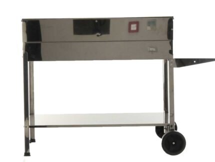 Mille Achille Big - Handgefertigter Holzkohlegrill aus Edelstahl - 2x 47,5x37cm