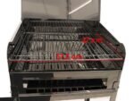 Mille Achille Medium - Handgefertigter Holzkohlegrill aus Edelstahl - 57,5x37cm