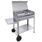 Mille Achille Medium - Handgefertigter Holzkohlegrill aus Edelstahl - 57,5x37cm