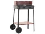 Mille Flavia c/r 45 - Handgefertigter Eisen-Holzkohlegrill - 45,5x29,5cm