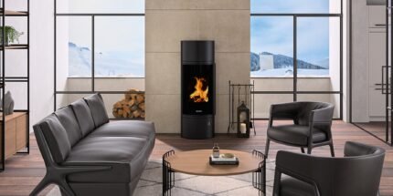 Oranier Arena W+ 2.0 Pure Black Kaminofen – Bild 2