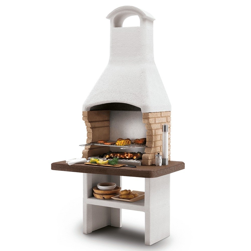 Palazzetti Brest 3 – Grillkamin für Holz und Holzkohle