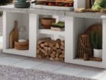 Palazzetti Pamplona - Kombi-Grillkamin-Holzbackofen aus Beton