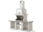 Palazzetti Pamplona - Kombi-Grillkamin-Holzbackofen aus Beton